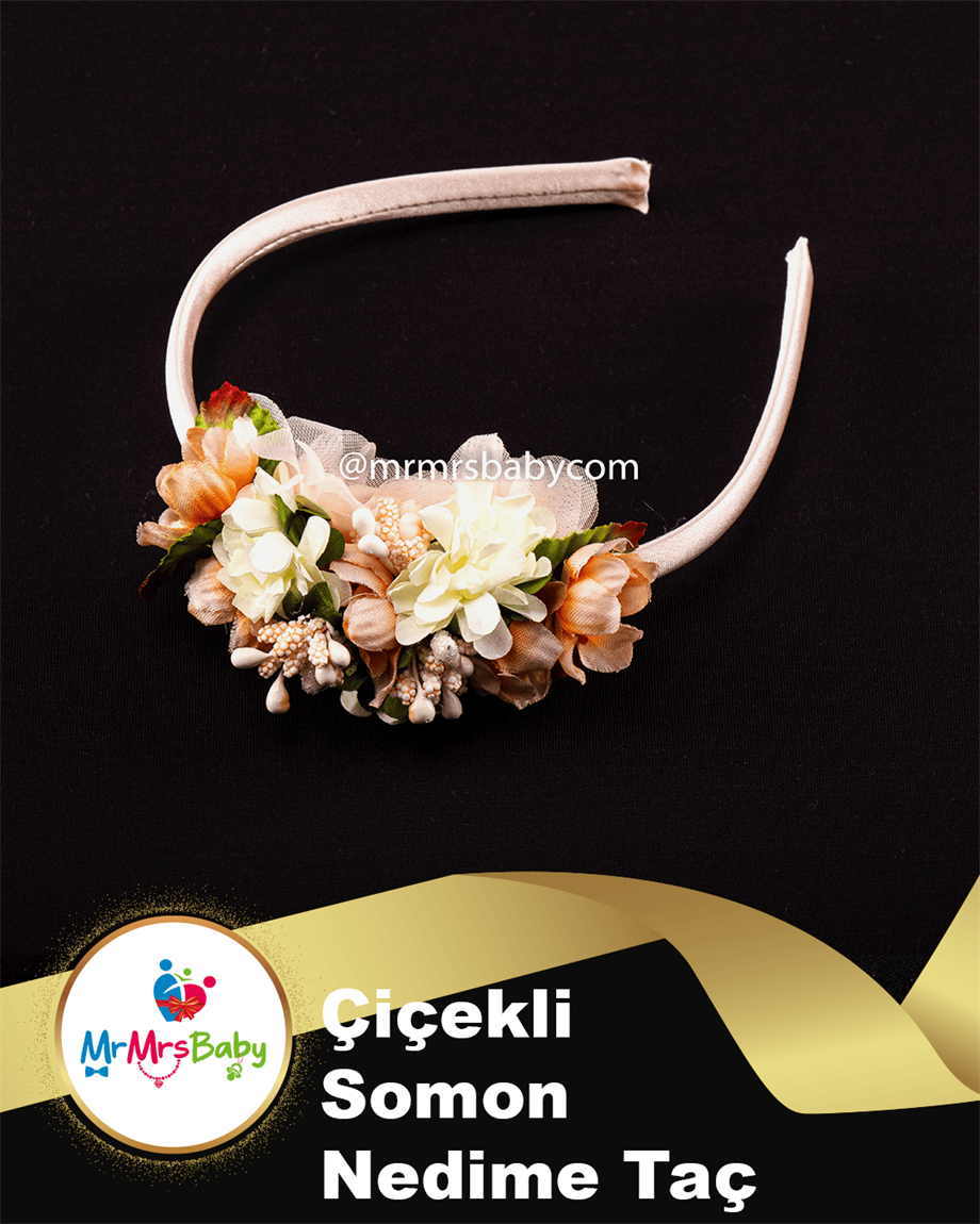 Somon Çiçekli Nedime Tacı