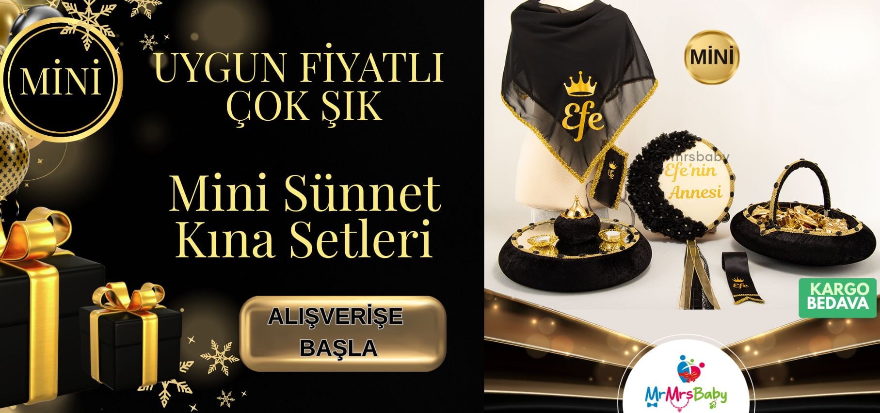 Uygun Fiyatlı Çok Şık Mini Sünnet Kına Setleri MrMrsBaby