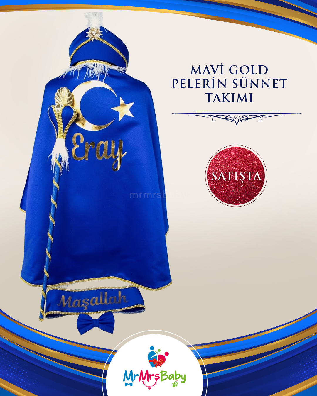Mavi Gold  Sünnet  Pelerin Takımı