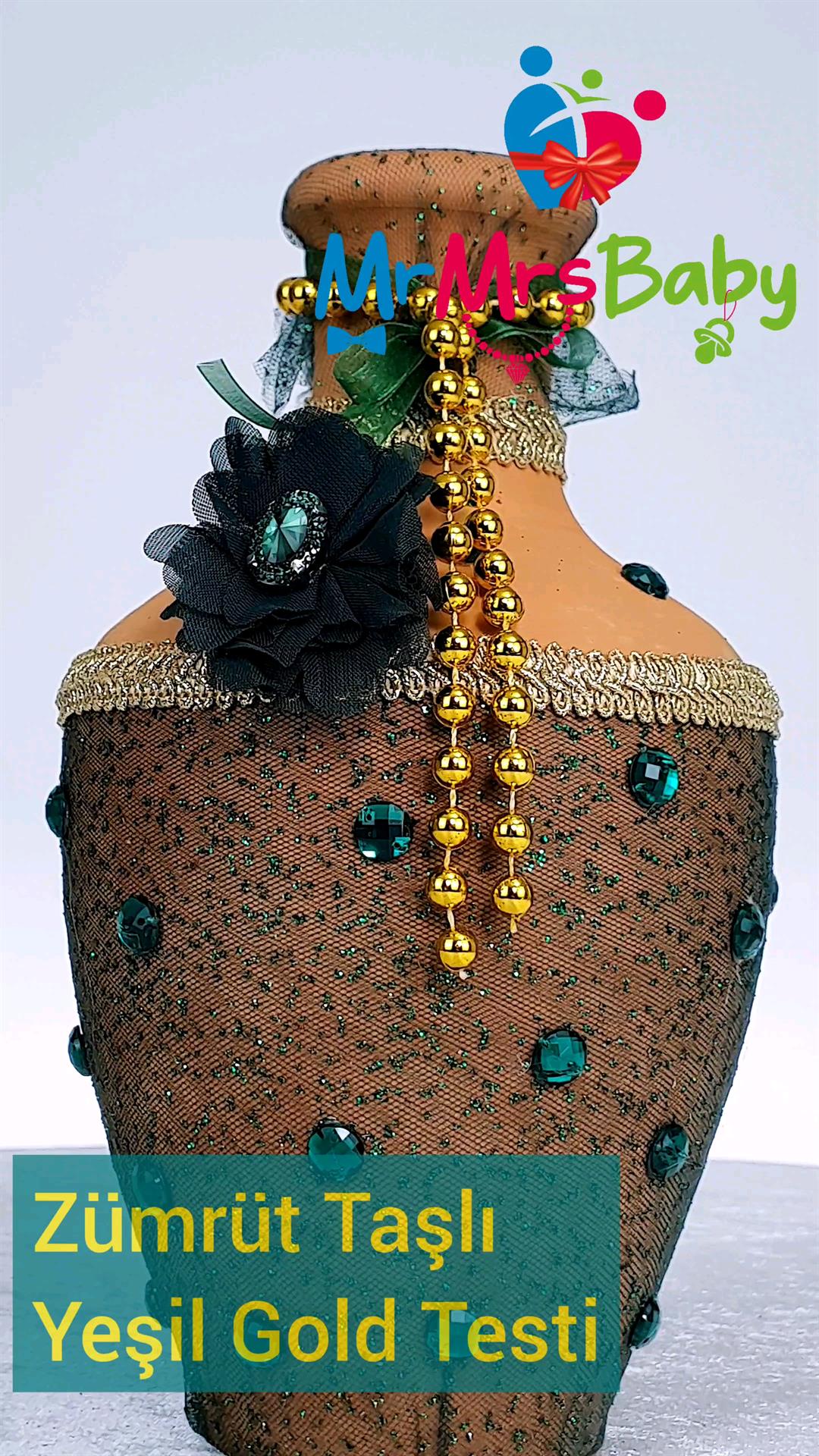 Yeşil Gold Kına Testisi