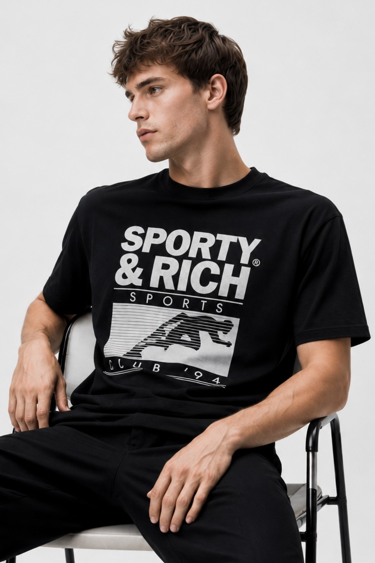 Erkek Basic T-shirt Oversize Rahat Kalıp %100 Pamuk Bisiklet Yaka Kısa Kollu Tişört