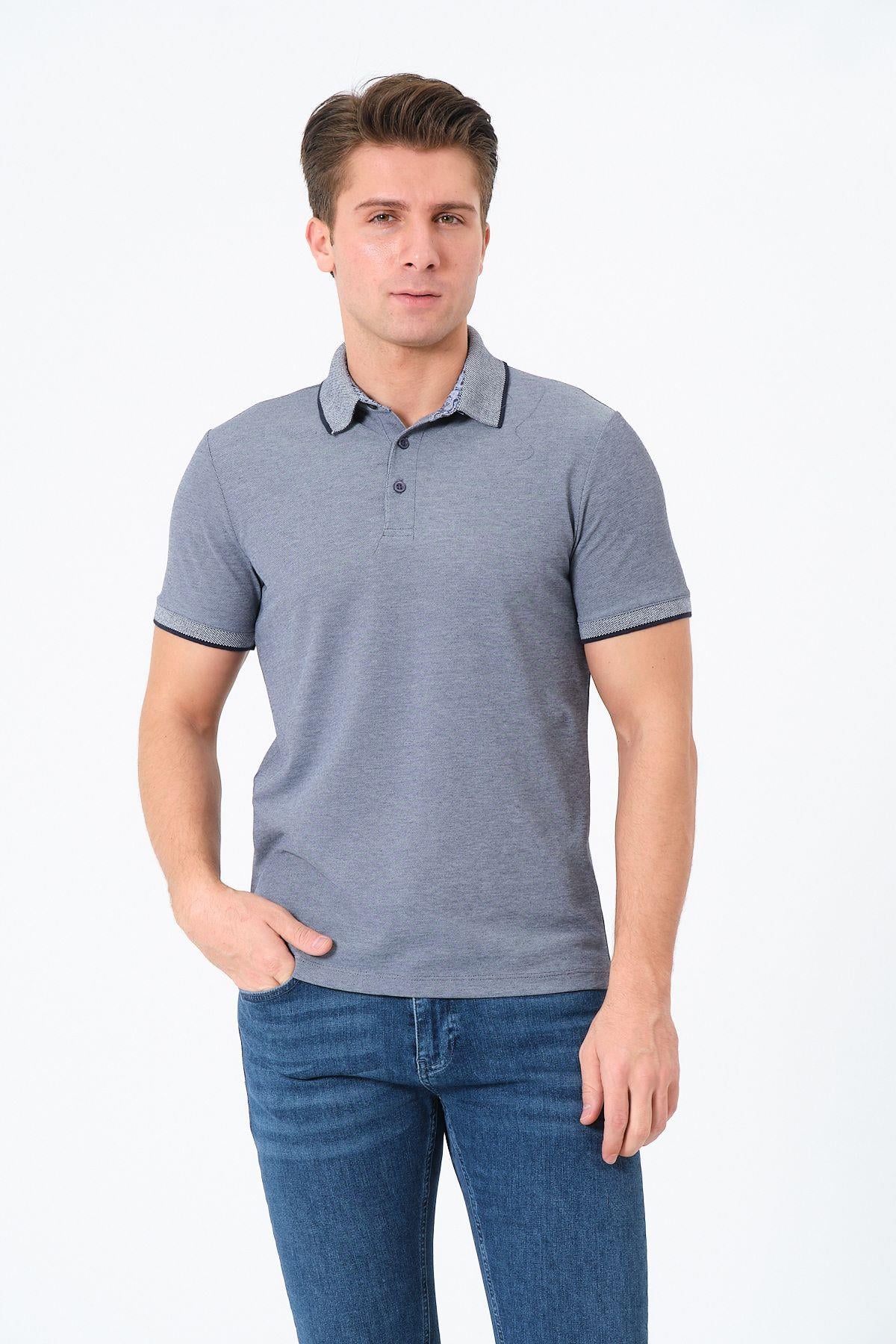 Erkek Basic Tişört Polo Yaka T-shirt