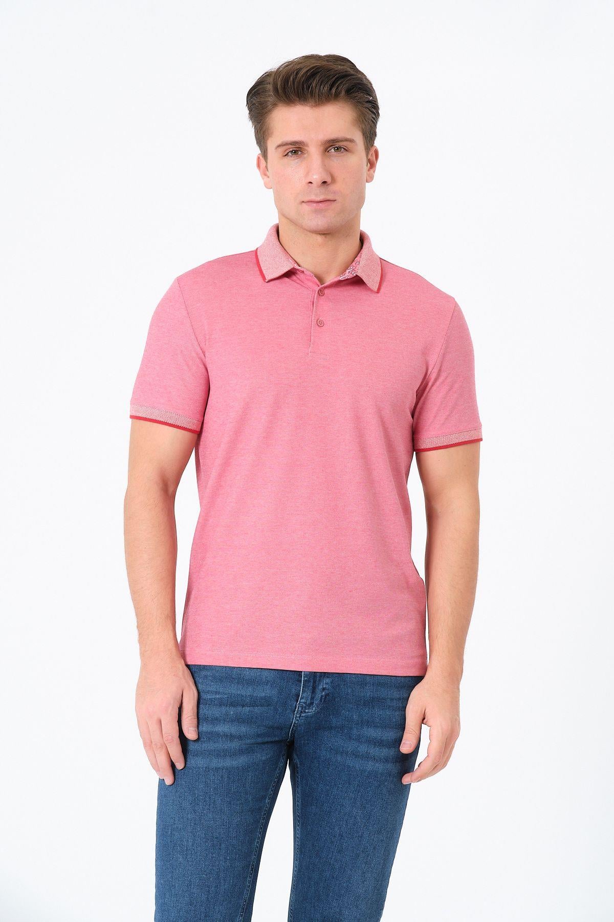 Erkek Basic Tişört Polo Yaka T-shirt