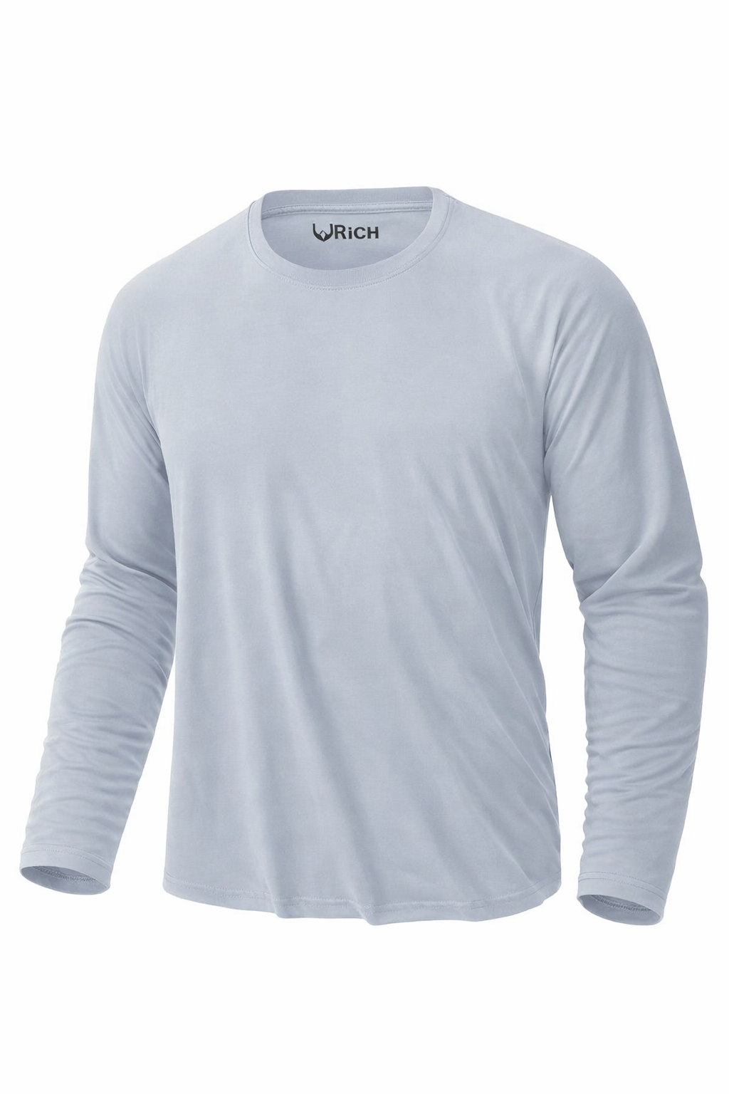 Erkek Buz Mavisi Basic Uzun Kollu Tişört Sporcu Body T-shirt