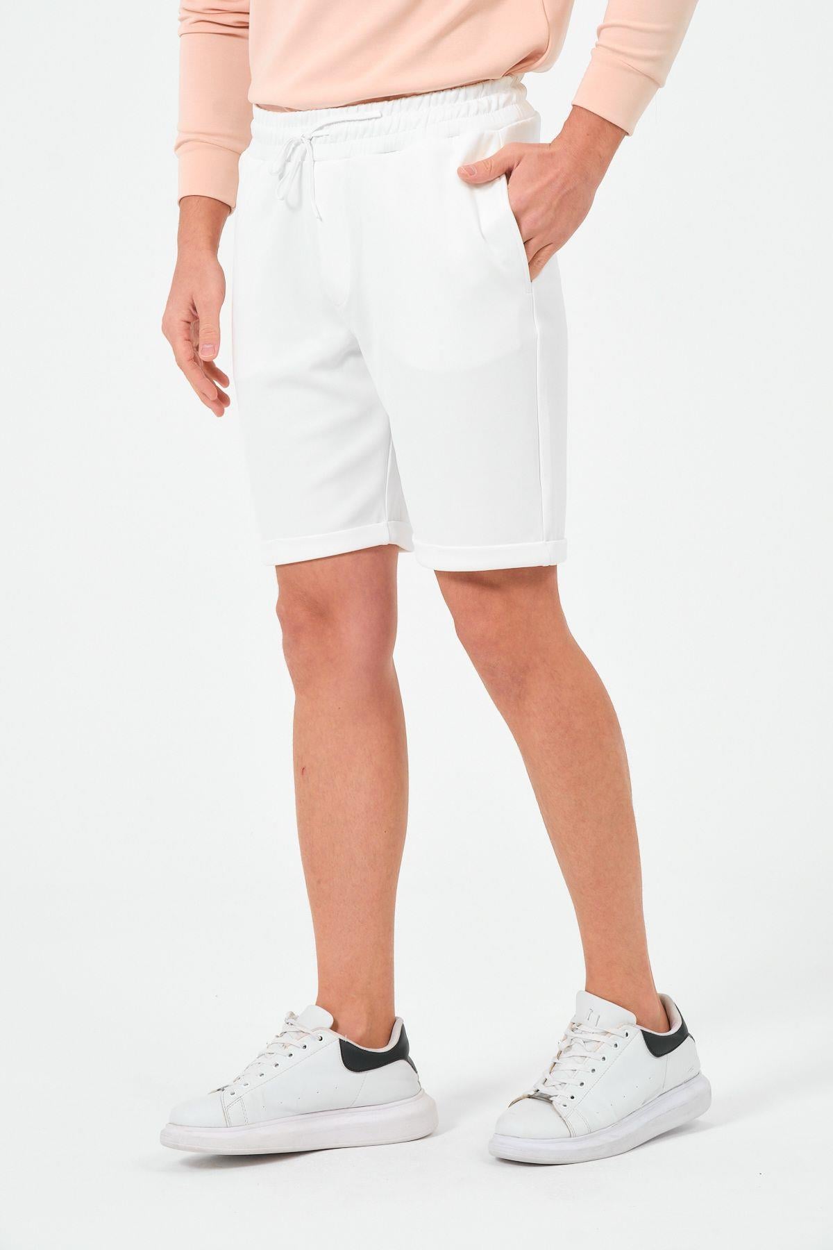 Erkek Düz Renk Regular Fit Bermuda Şort