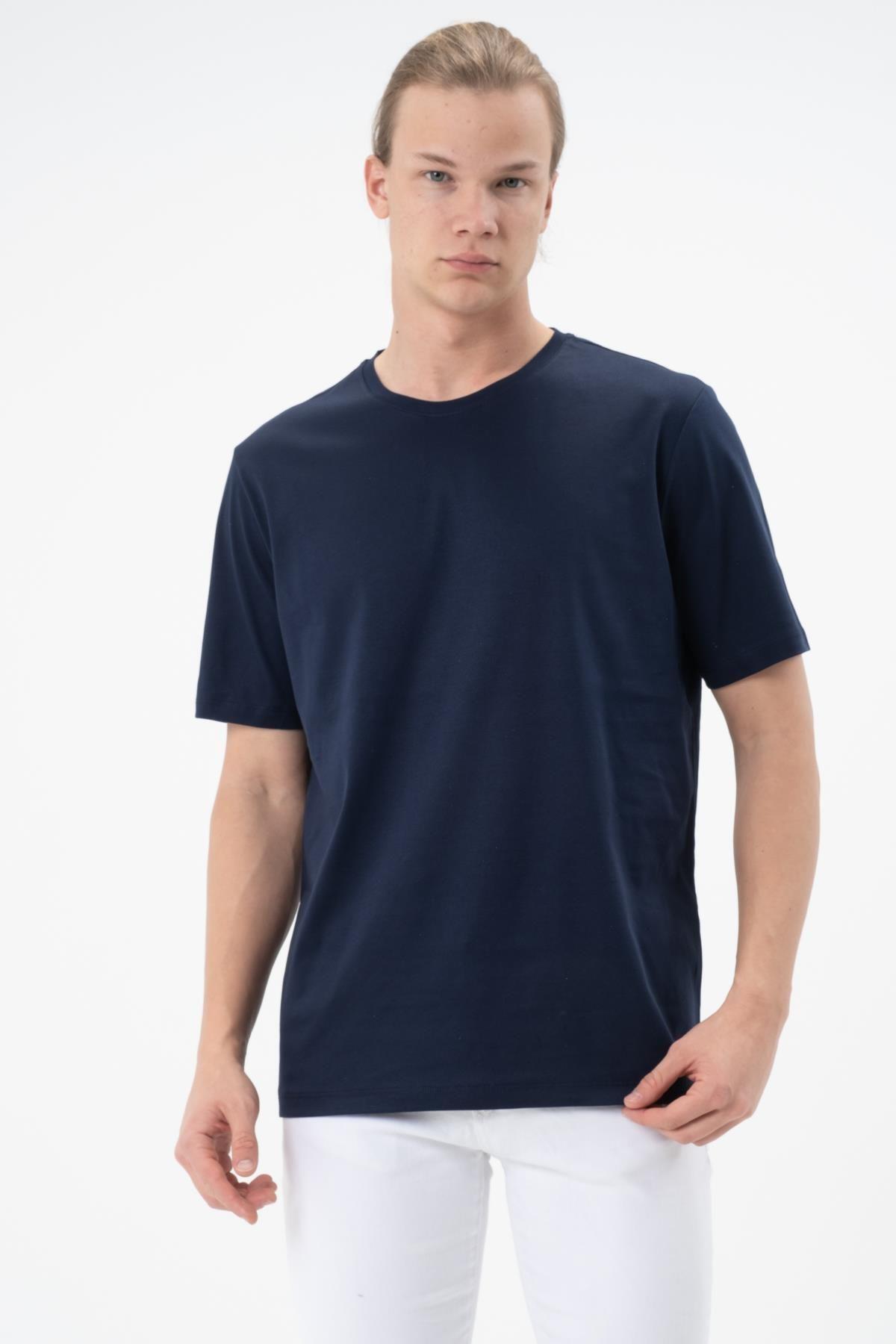 Erkek Tişört Merserize T-shirt Oversize Tshirt