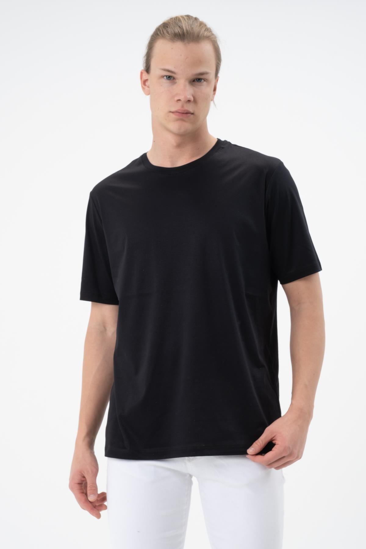 Erkek Tişört Merserize T-shirt Oversize Tshirt