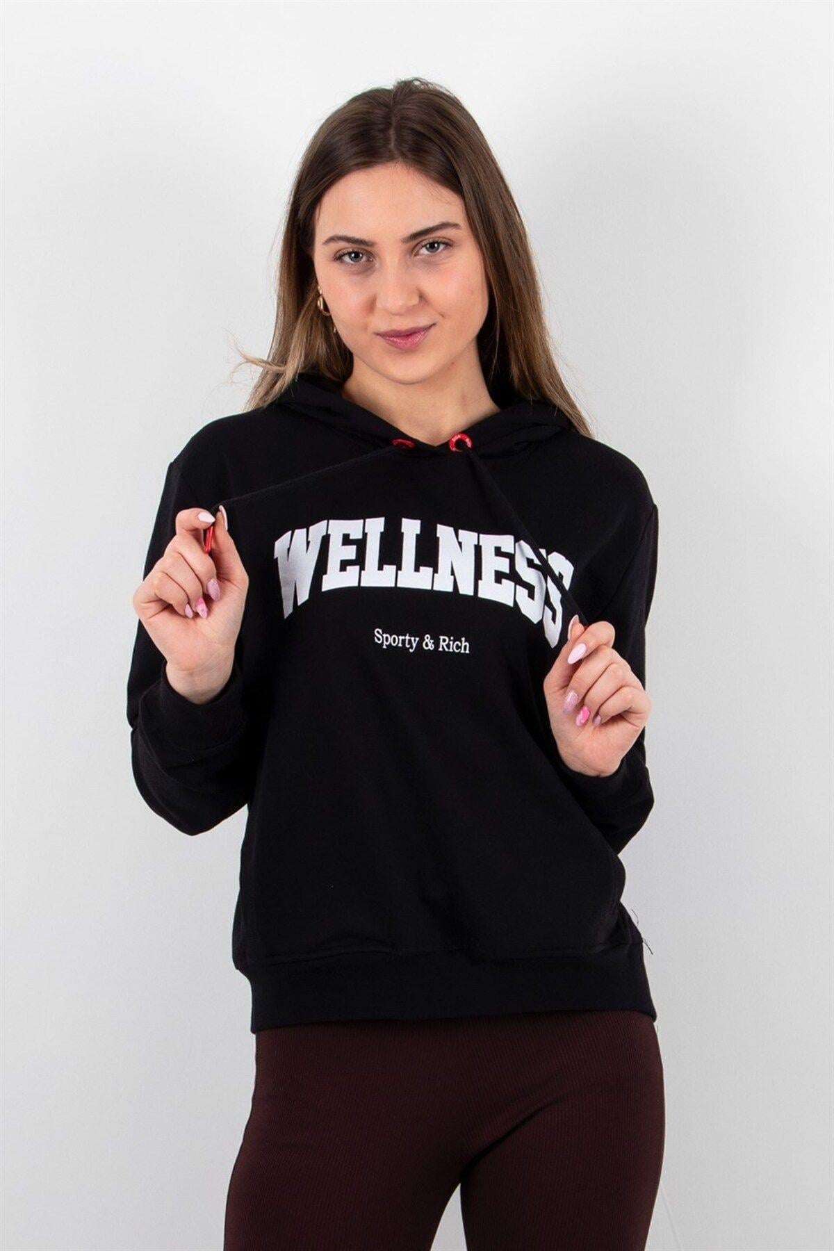 Kadın 2 Iplik Kapüşonlu Sweatshirt