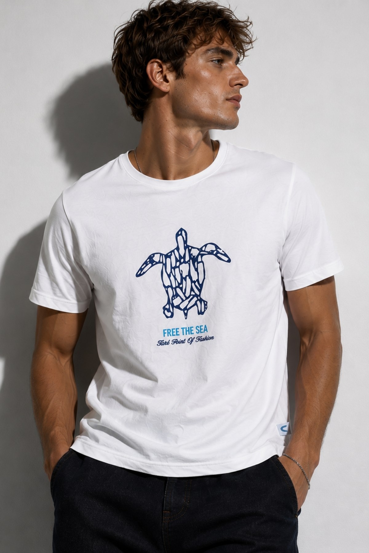 Rich Erkek Bisiklet Yaka T-shirt