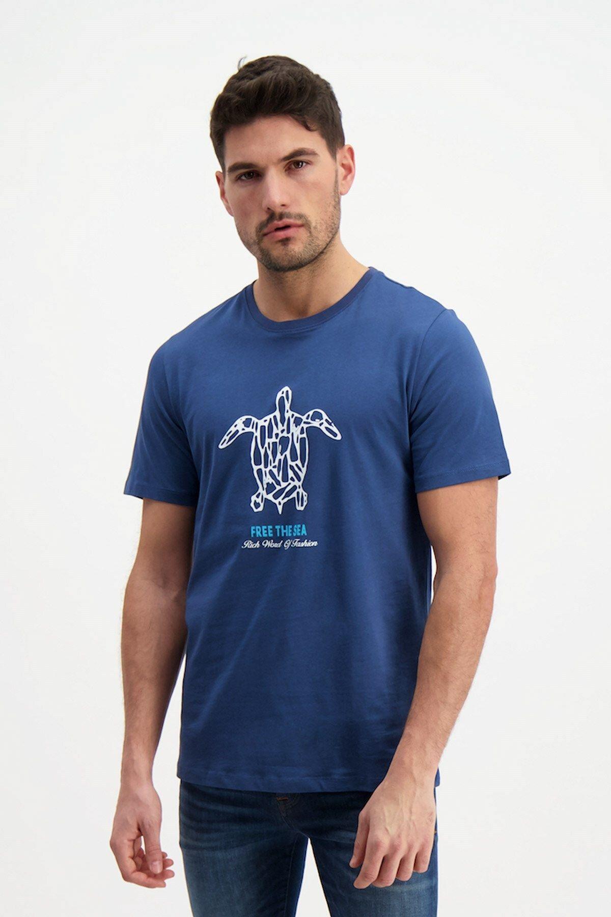 Rich Erkek Bisiklet Yaka T-shirt