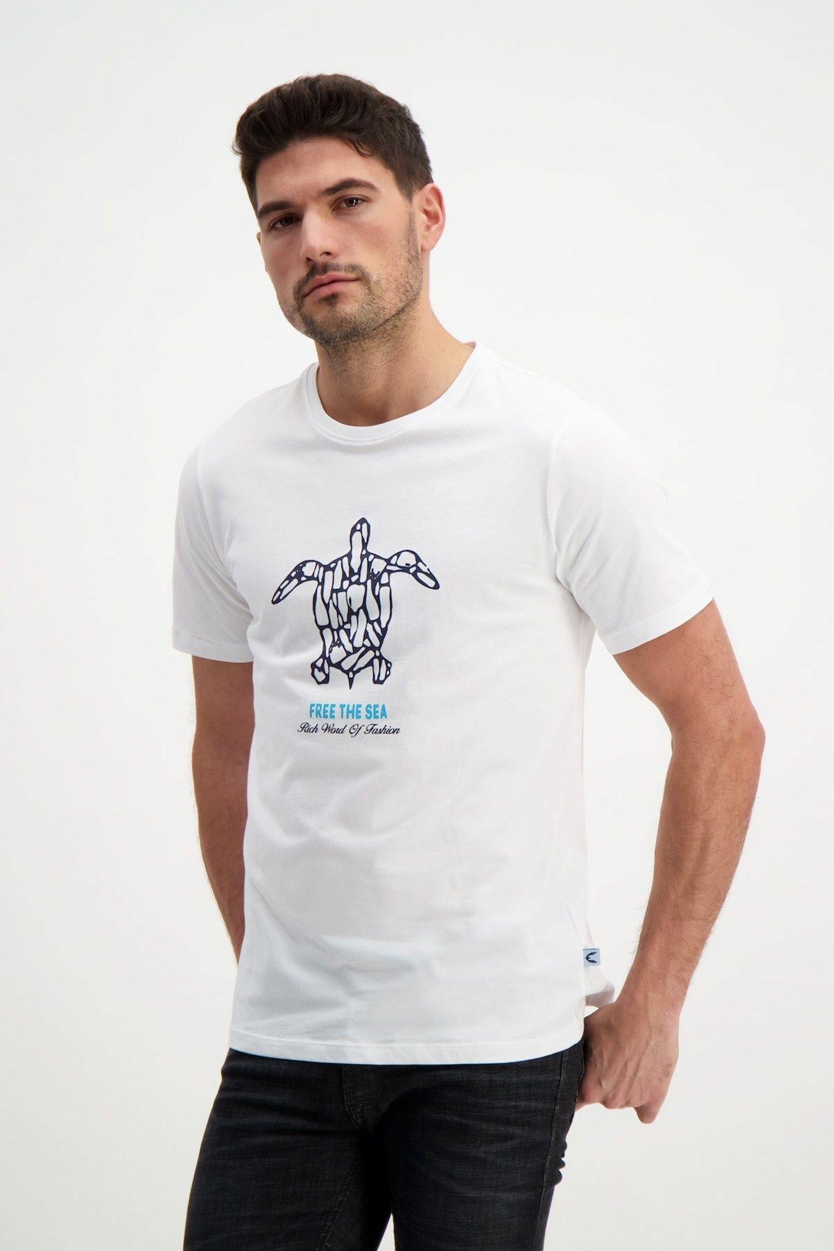 Rich Erkek Bisiklet Yaka T-shirt