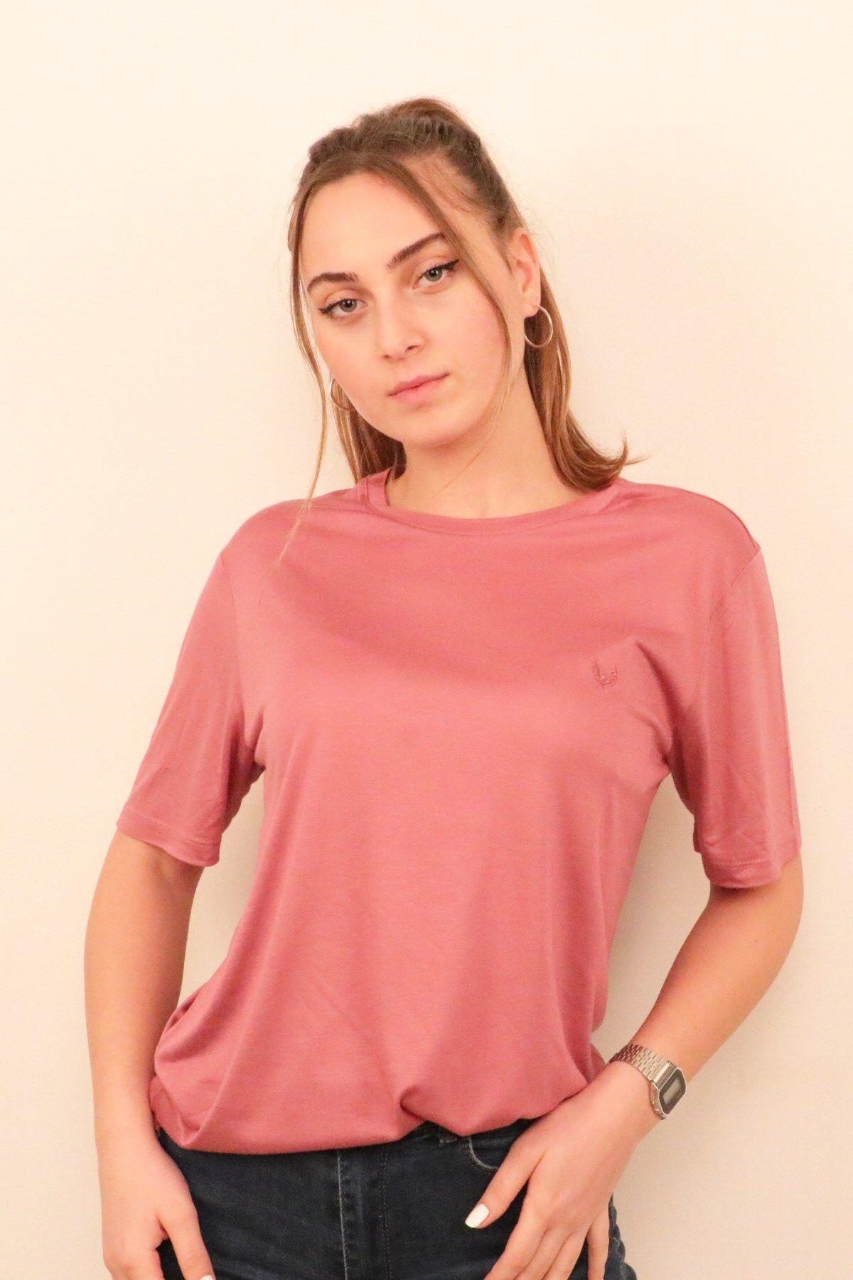 Rich Kadın O Yaka T-shirt Tişört