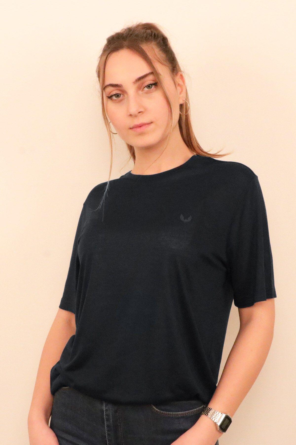 Rich Kadın O Yaka T-shirt Tişört