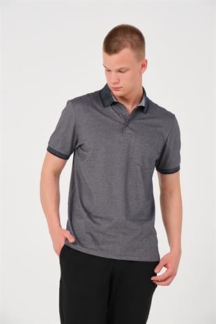 Erkek Düz Renk Cepli Polo Yaka Tişört T-shirt