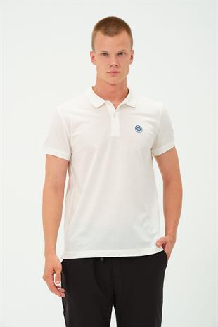 Erkek Polo Yaka Tişört Rahat Kesim Baskılı T-shirt