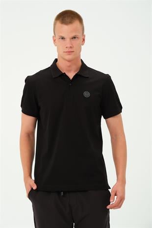 Erkek Polo Yaka Tişört Rahat Kesim Baskılı T-shirt