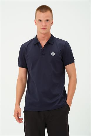 Erkek Polo Yaka Tişört Rahat Kesim Baskılı T-shirt