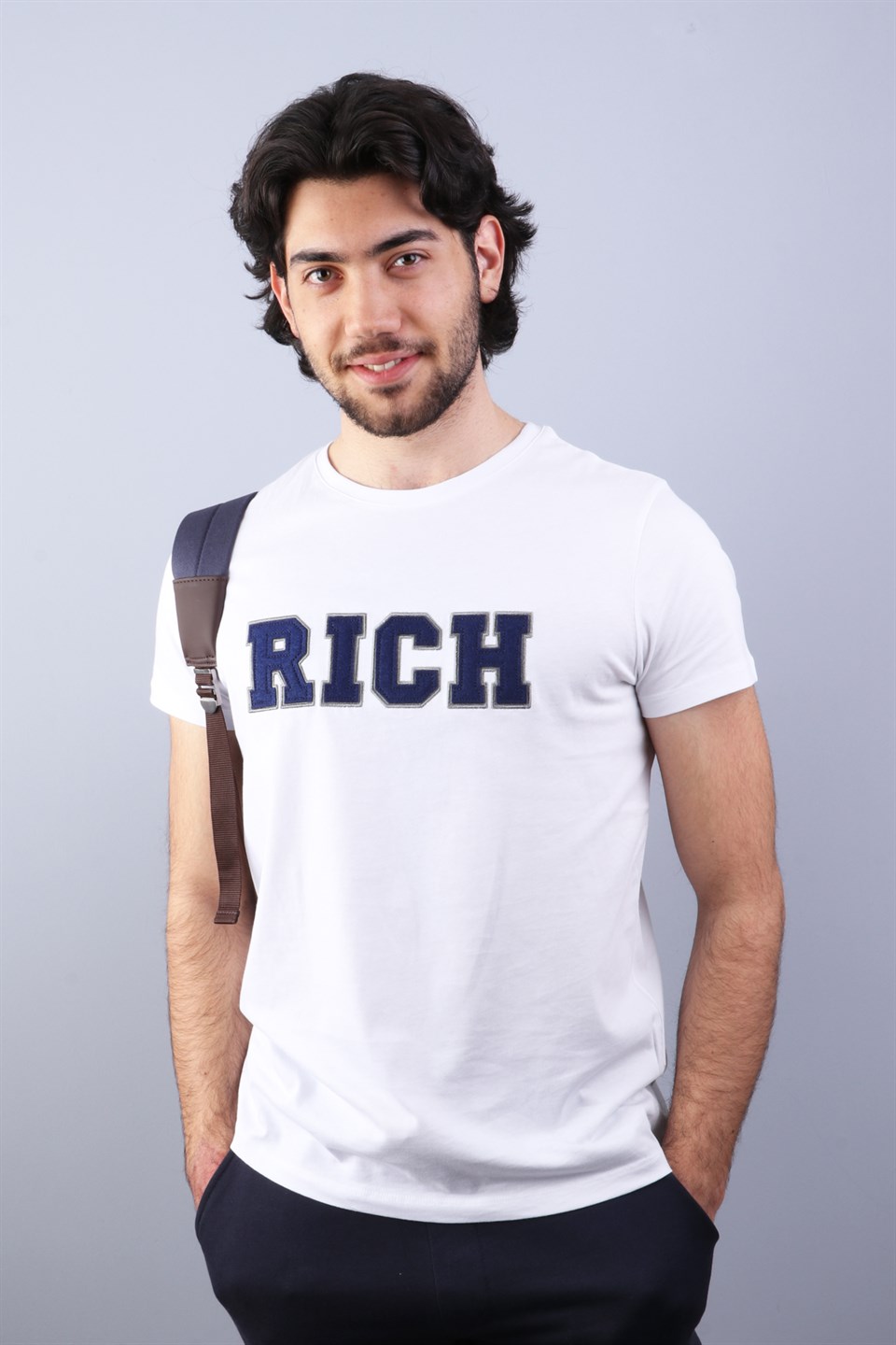 Rich Erkek Nakış Baskılı T-shirt | T-Shirt Modelleri - RICH | rich.com.tr