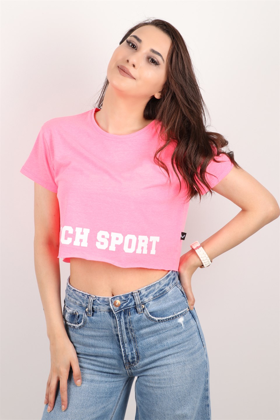 Kadın Kısa Kollu Crop Bluz | T-Shirt Modelleri - RICH | rich.com.tr