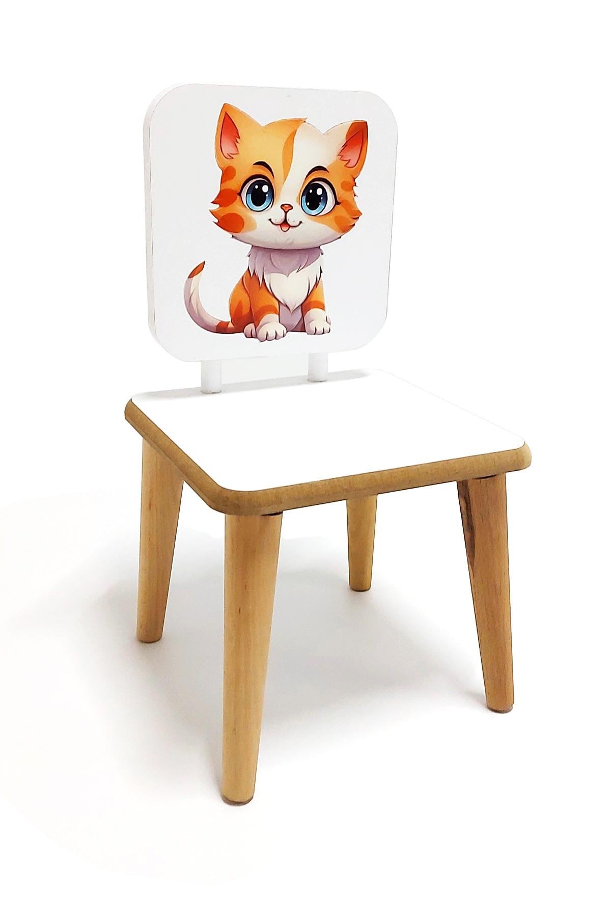 3G Tasarım Montessori Anaokulu Sandalyesi Kedi