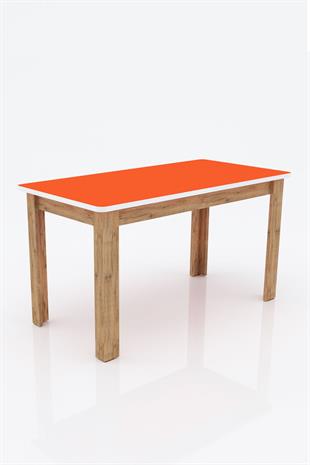 3G Tasarım Dikdörtgen İlkokul Masası Ahşap Ayaklı Renkli