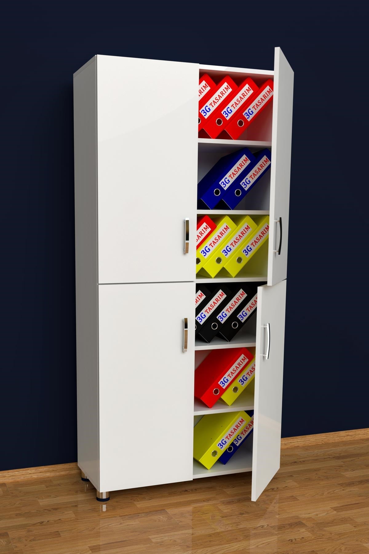 3G Design Modular Four Door Office Cabinet, File Cabinet
