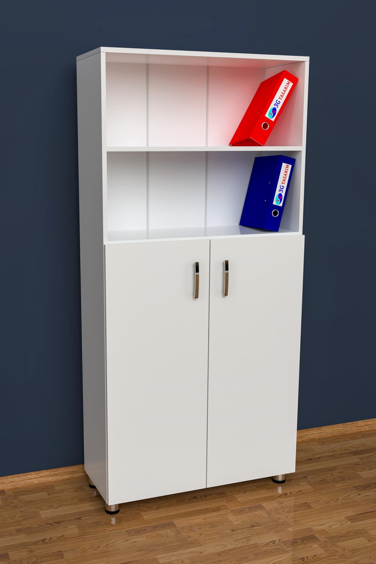 3G Design Modular Two Shelves Two Doors Office Cabinet File Cabinet