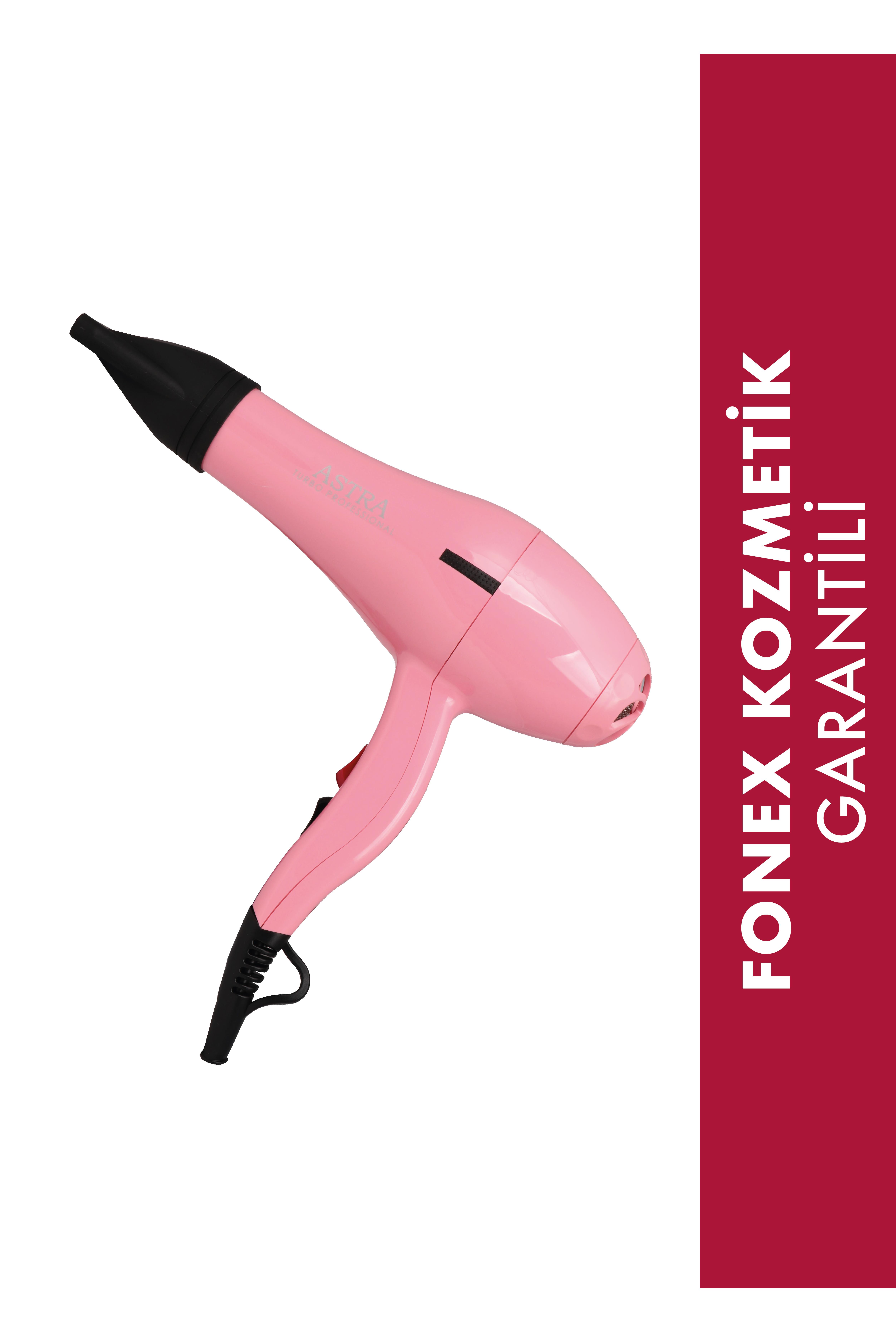 Astra 8818 Saç Kurutma ve Fön Makinası 2400 WATT (Pembe)