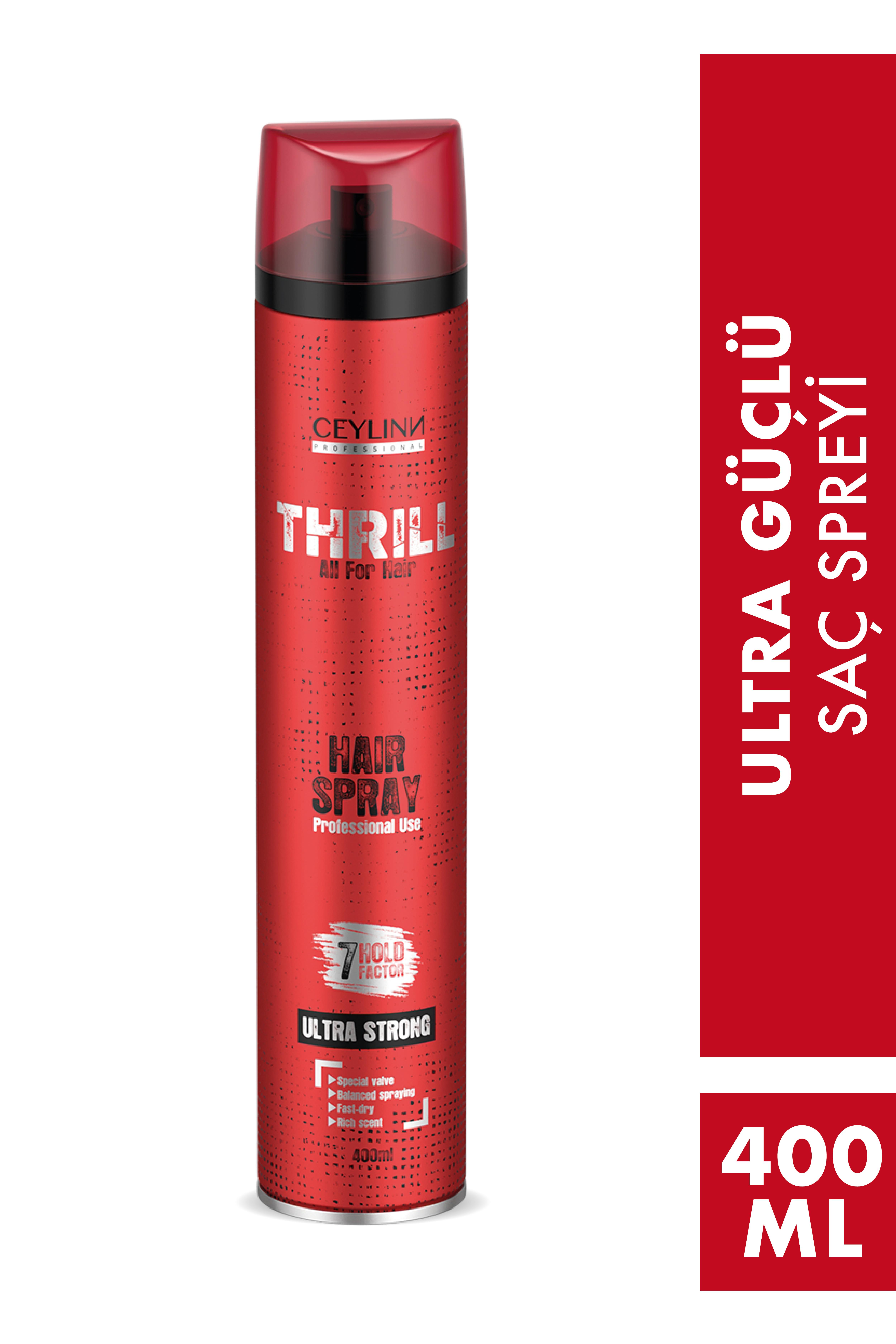 Ceylin Thrill Ultra Strong Saç Spreyi 400 ML