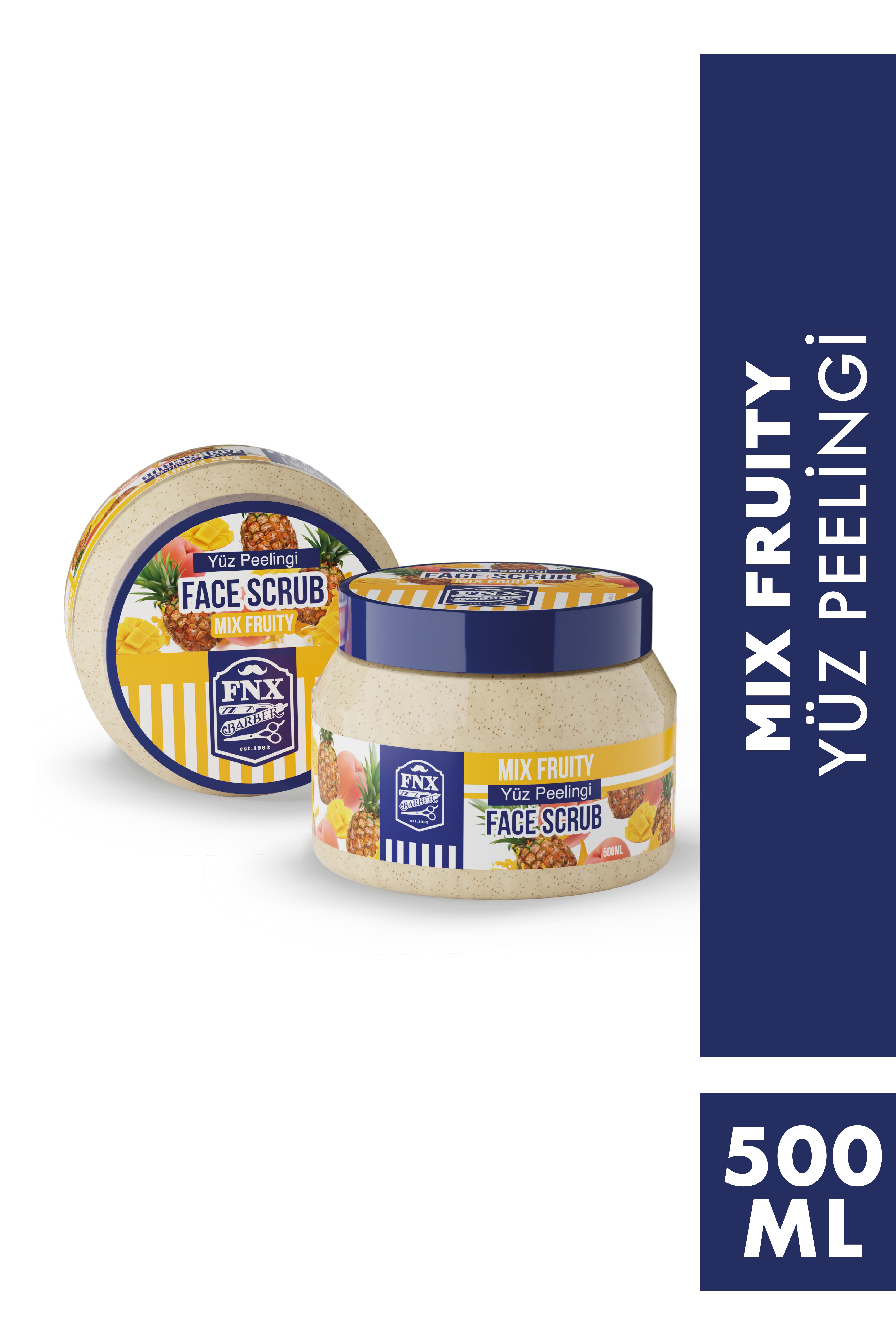 Fnx Barber Face Scrub Peeling Fruit Mix 500 ML