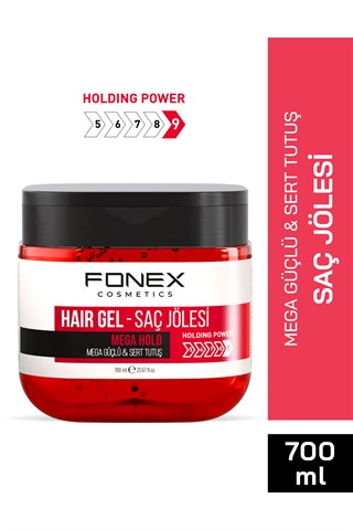 Fonex Saç Jölesi Mega Güçlü - Sert Tutuş 700 ML 