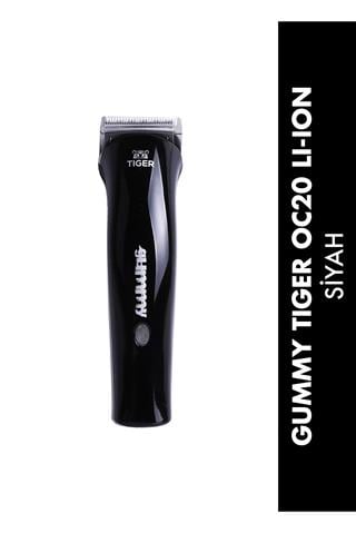 Gummy Tiger OC20 Li-Ion Kablolu/Kablosuz Profesyonel Saç & Sakal Kesme Makinasi (Siyah)
