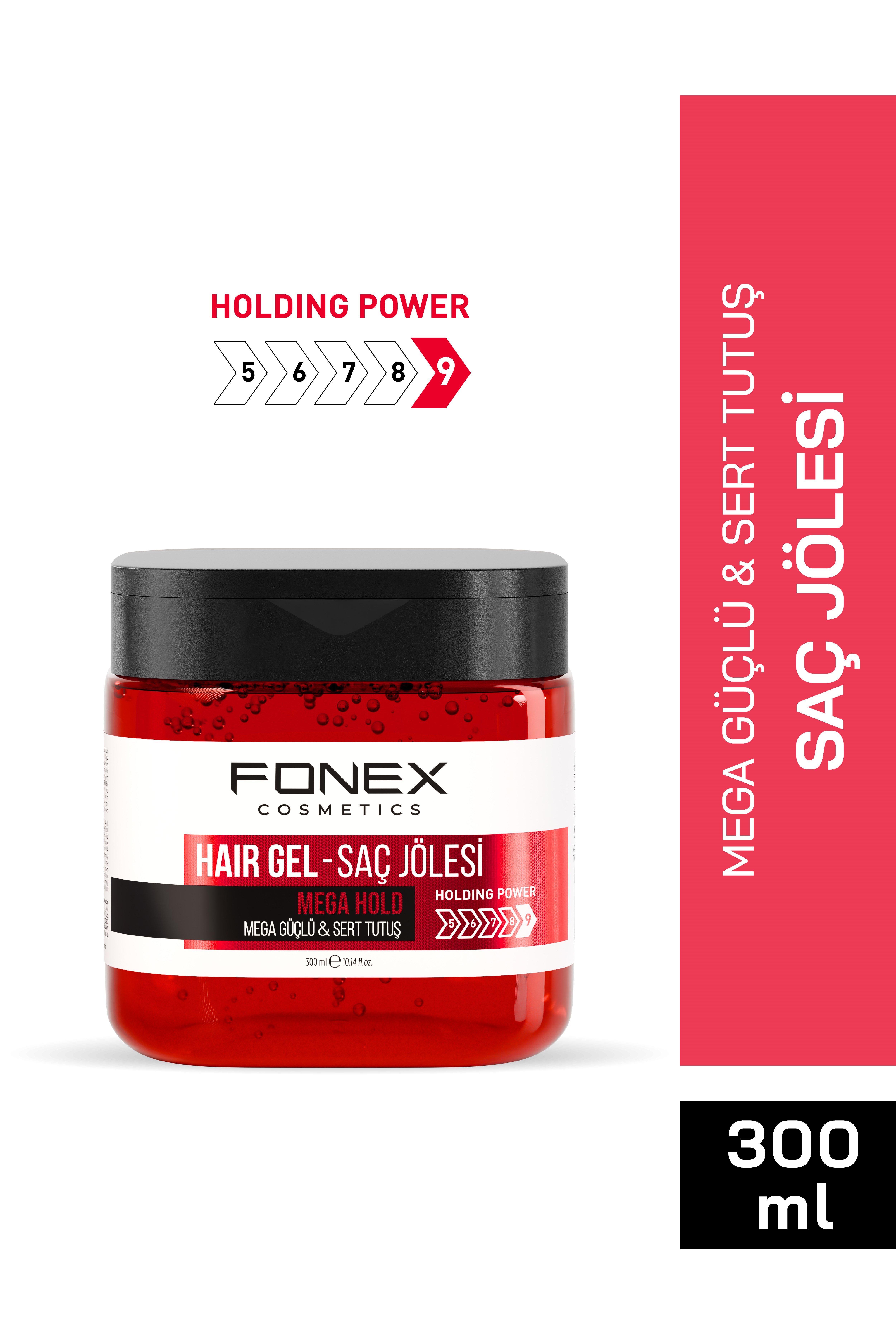 Fonex Saç Jölesi Mega Güçlü - Sert Tutuş 300 ML 