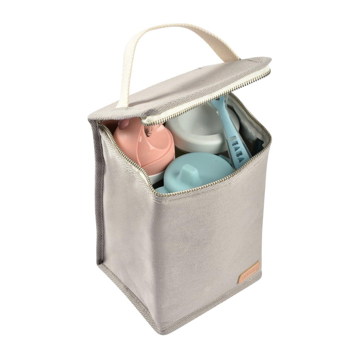İzotermik Beslenme Çantası, Canvas pearl grey