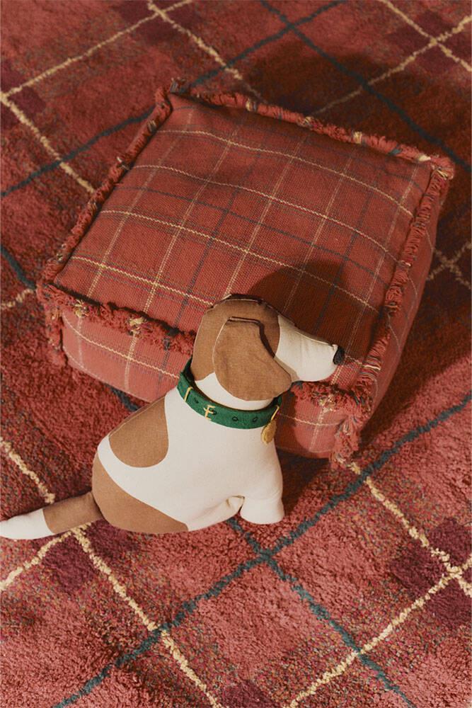 Lorena Canals Çocuk Odası Halısı, Tartan Vintage Red, M