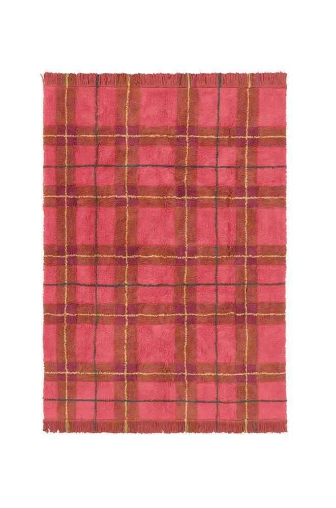 Lorena Canals Çocuk Odası Halısı, Tartan Vintage Red, M