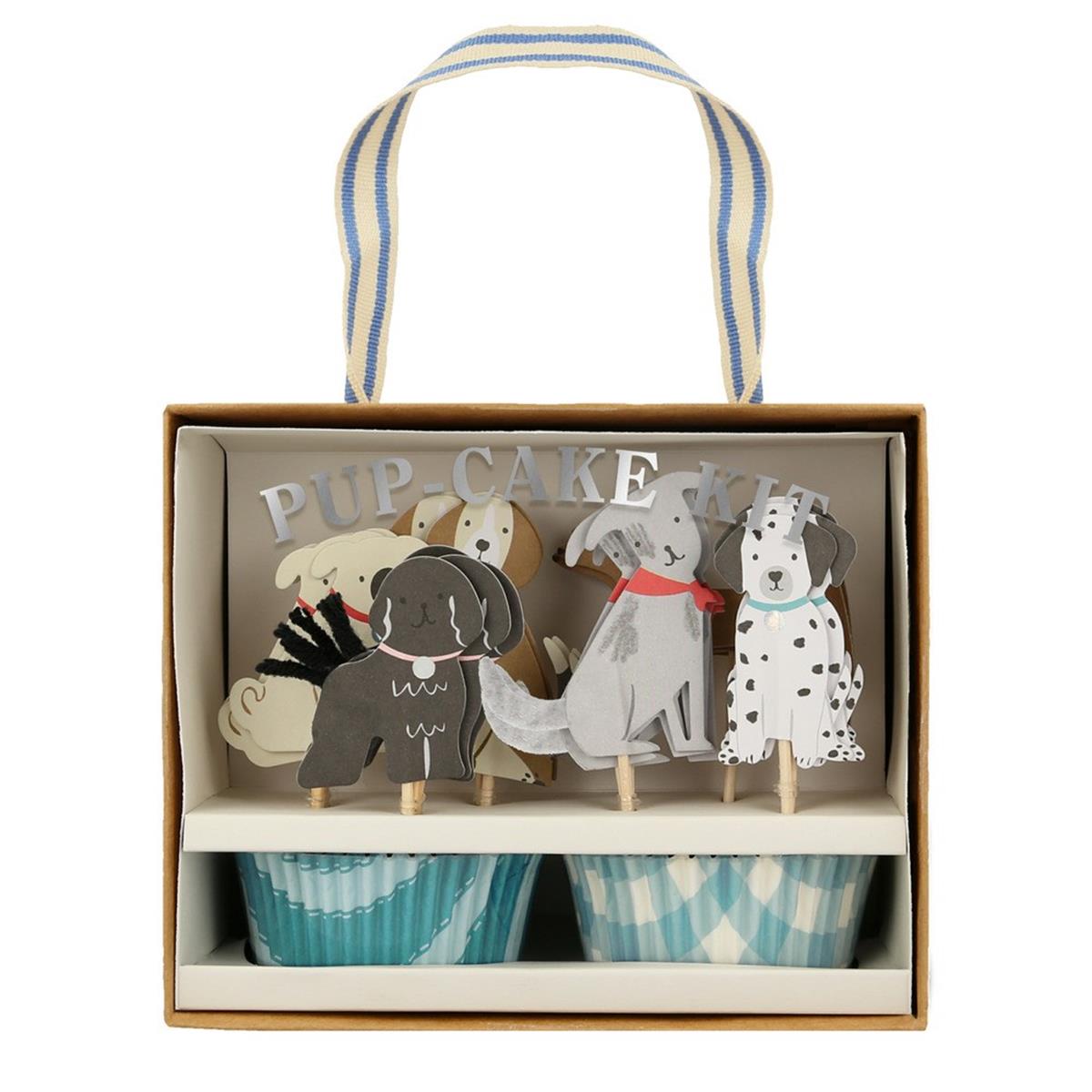 Meri Meri - Puppy Cupcake Kit - Yavru Köpek Cupcake Kit - 24lü