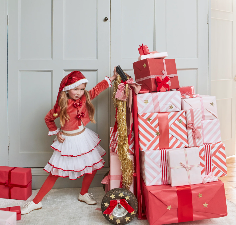 Meri Meri - Santas Little Helper Kostüm / 5-6 Yaş