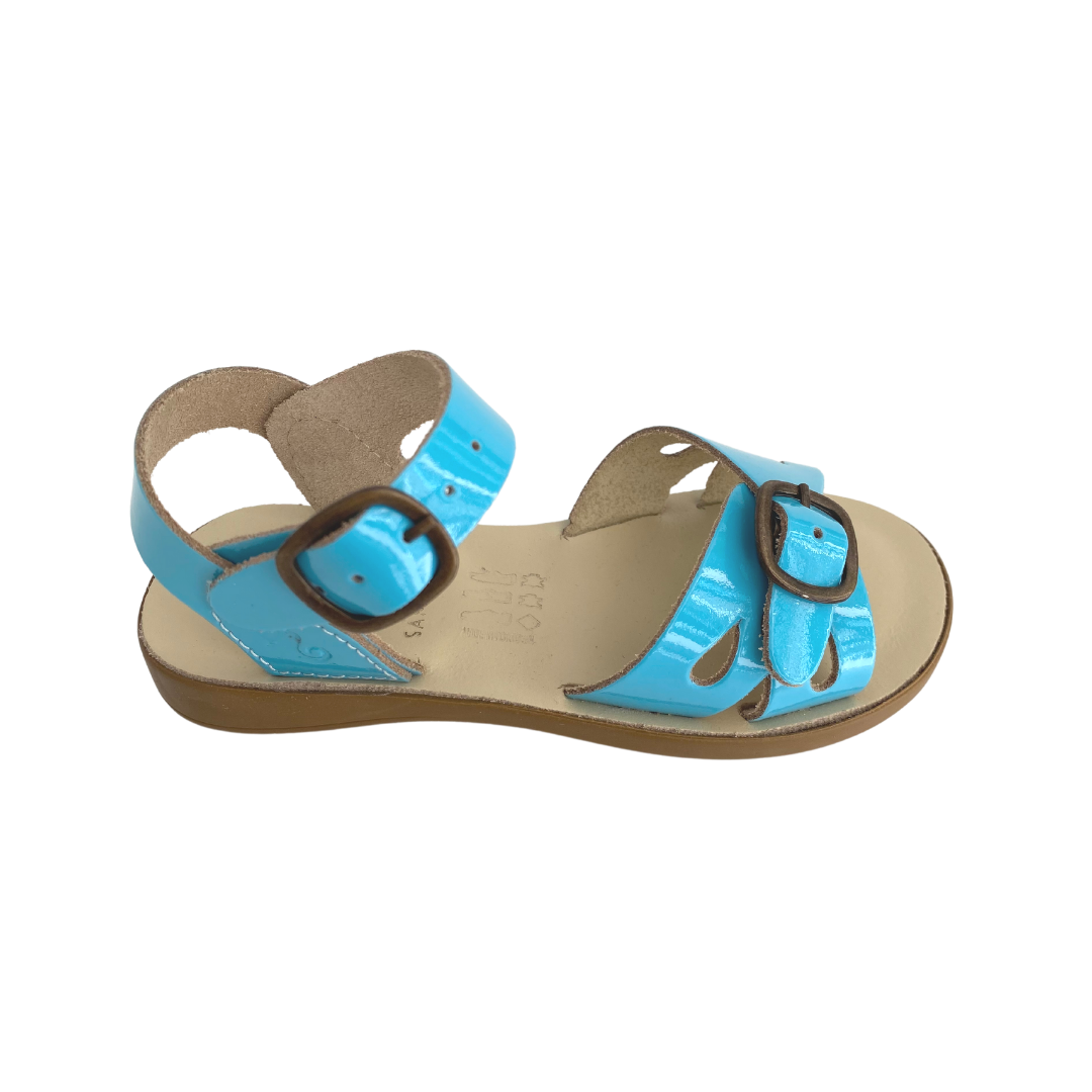 Samphire Marella Verniz Sky - Mavi Deri Çocuk Sandaleti