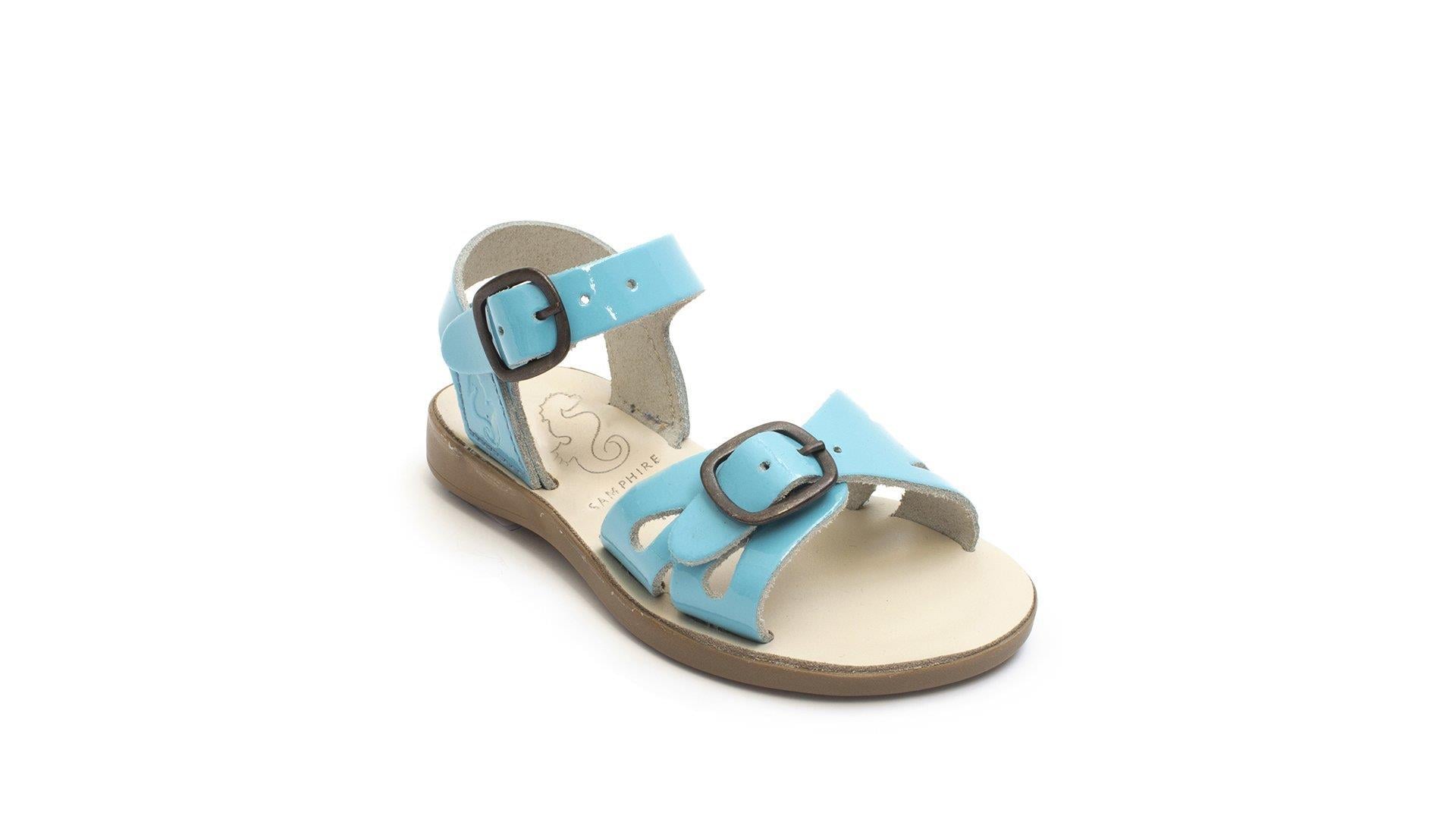 Samphire Marella Verniz Sky - Mavi Deri Çocuk Sandaleti