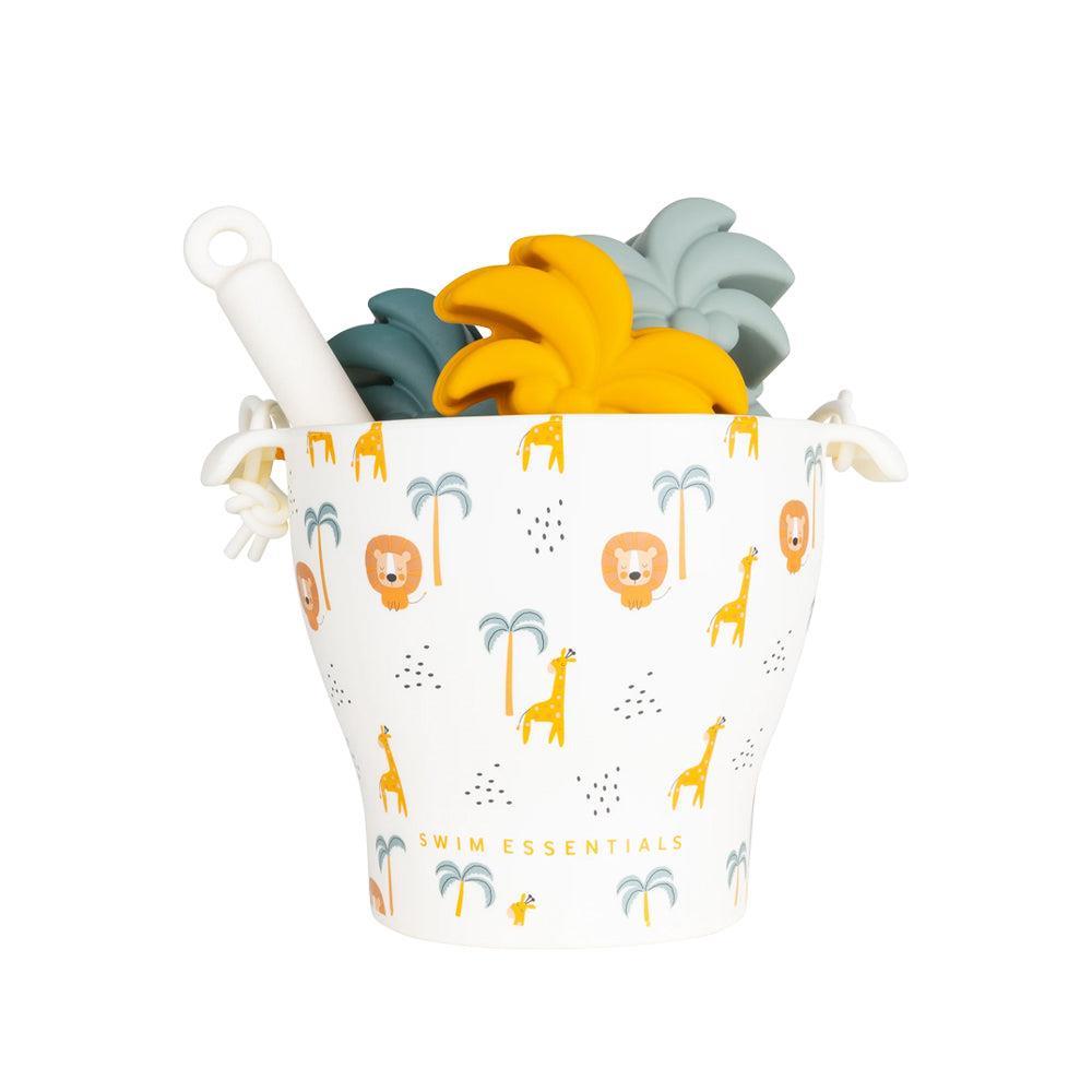 Swim Essentials Silikon Oyuncak Seti Kova / Kürek / 3 Adet Kalıp - Jungle