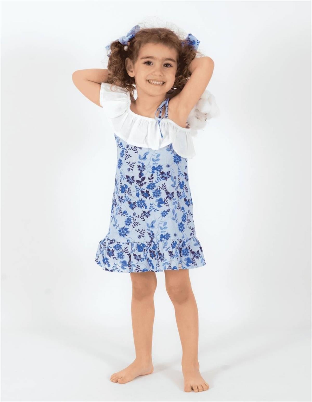 Askılı Keten Elbise