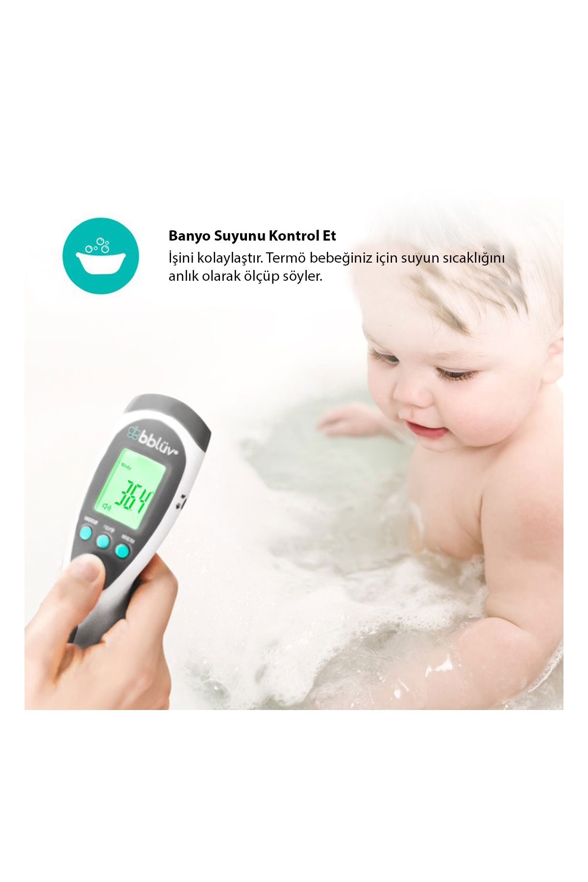 Bblüv Termö 4in1 Temassız Dijital Kızılötesi Termometre Ateş Ölçer