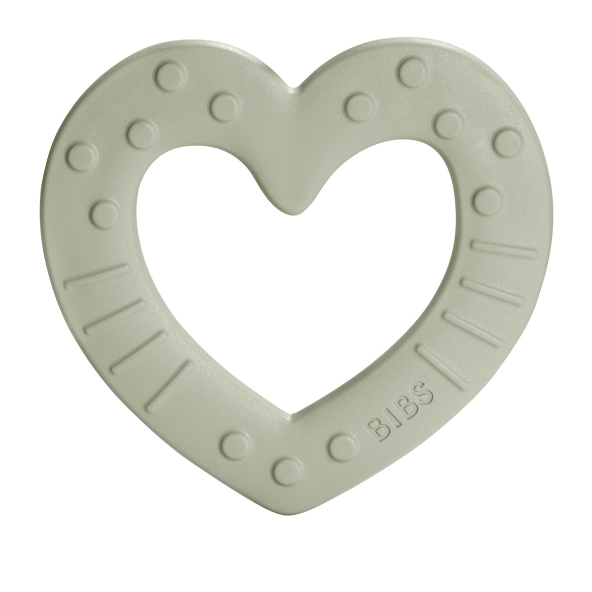 Bibs Diş Kaşıyıcı, Baby Bitie Heart, Sage