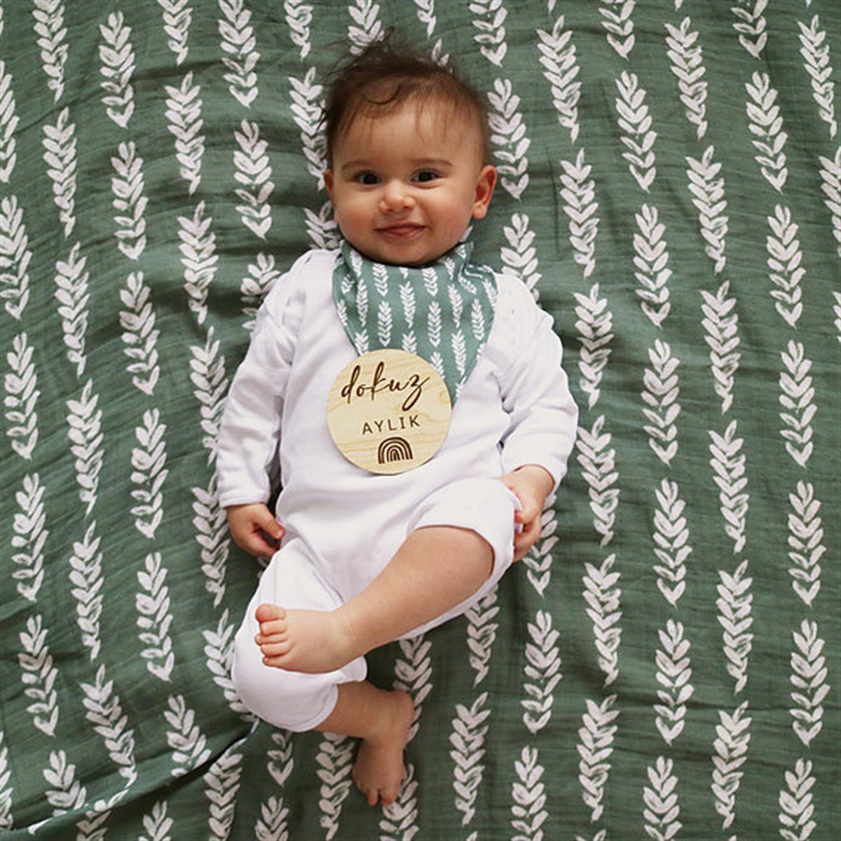 Botanik 120x120 Müslin Örtü