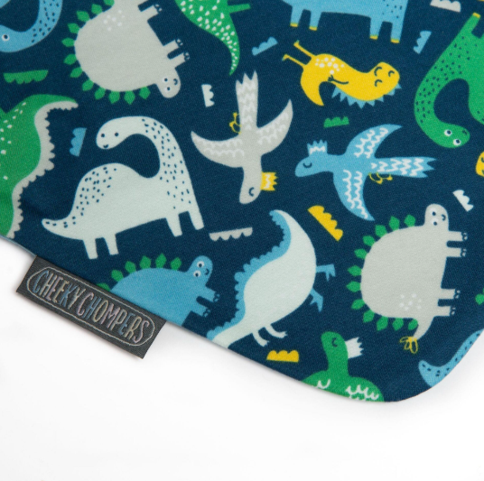 CHEEKY CHOMPERS Önlük-Neckerbib Dino and Stripe 2 pack