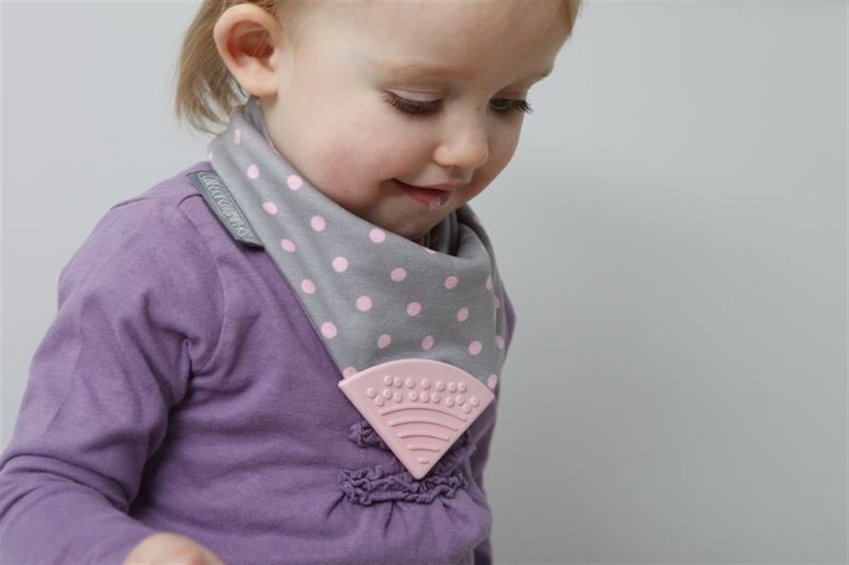 CHEEKY CHOMPERS Önlük-Polka Dot Pink Neckerchew