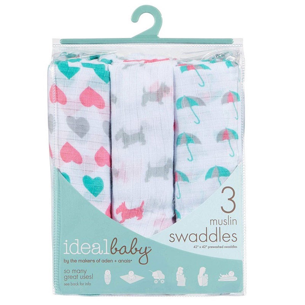 Ideal Baby Üçlü Müslin Set/ Pretty Sweet