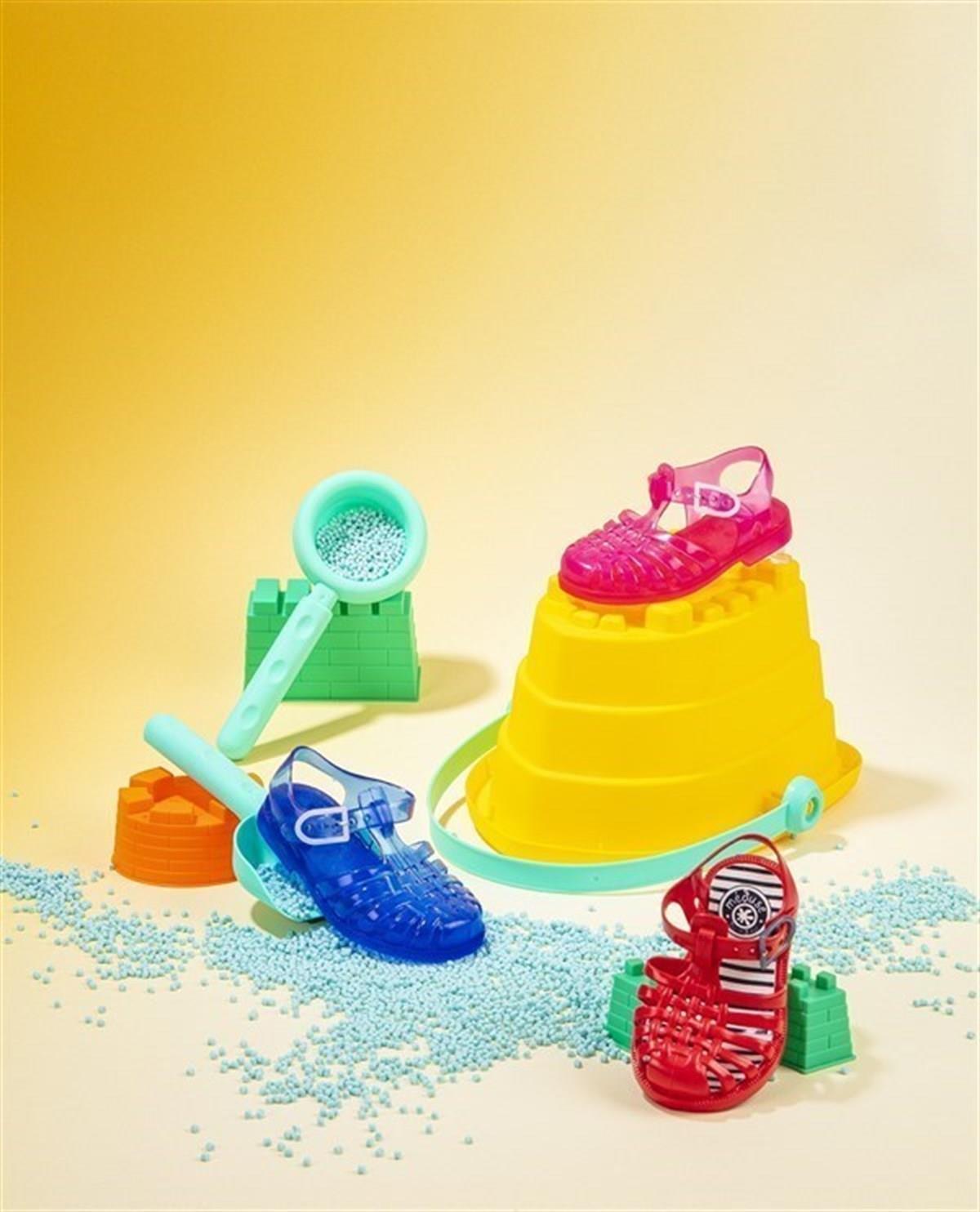 Meduse Suntri Ci-Fraise Sandals Çocuk Sandalet Sarı Kırmızı