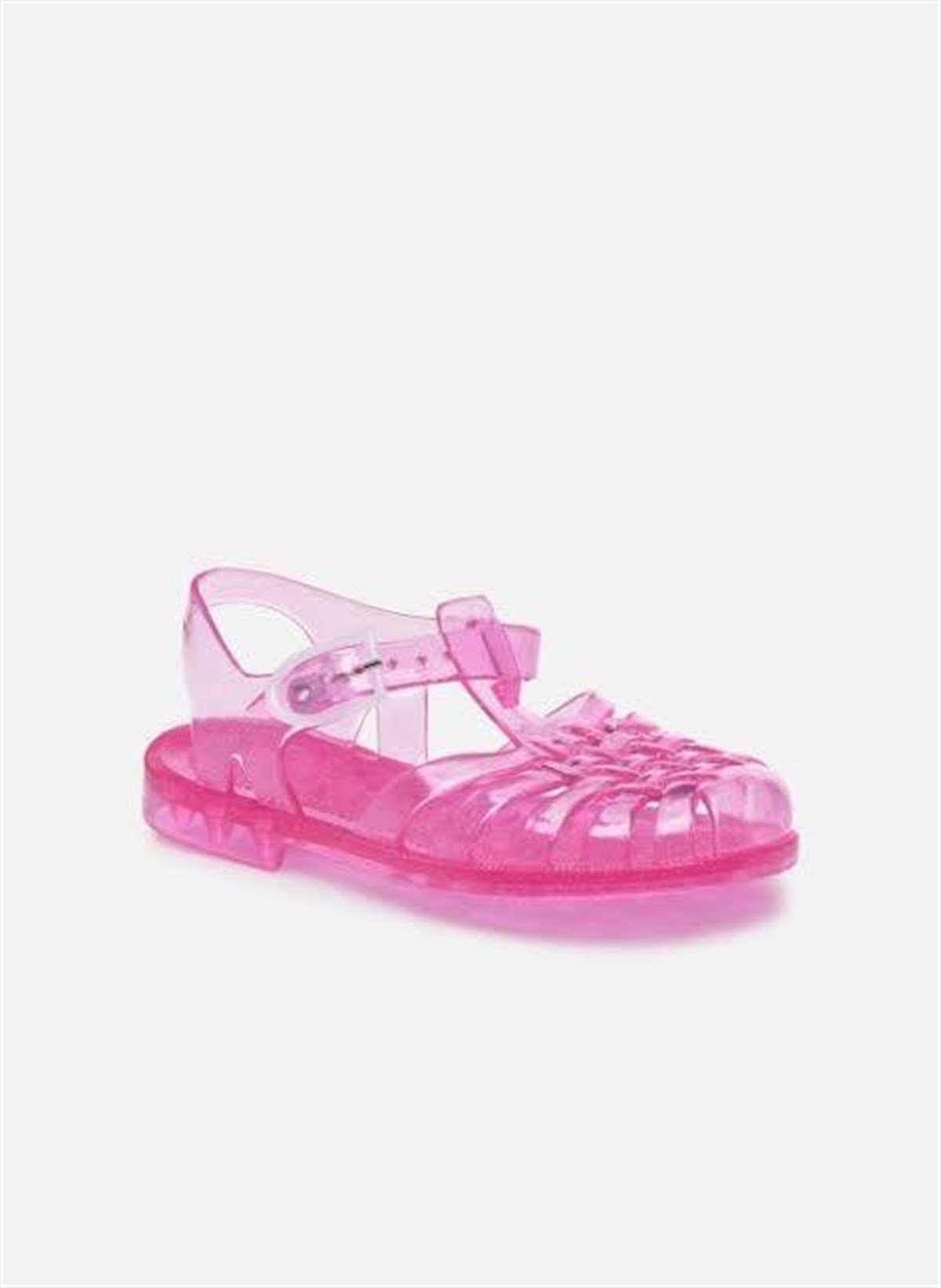 Meduse Sun Rose Paillete Sandals- Çocuk Sandalet Şeffaf Pembe